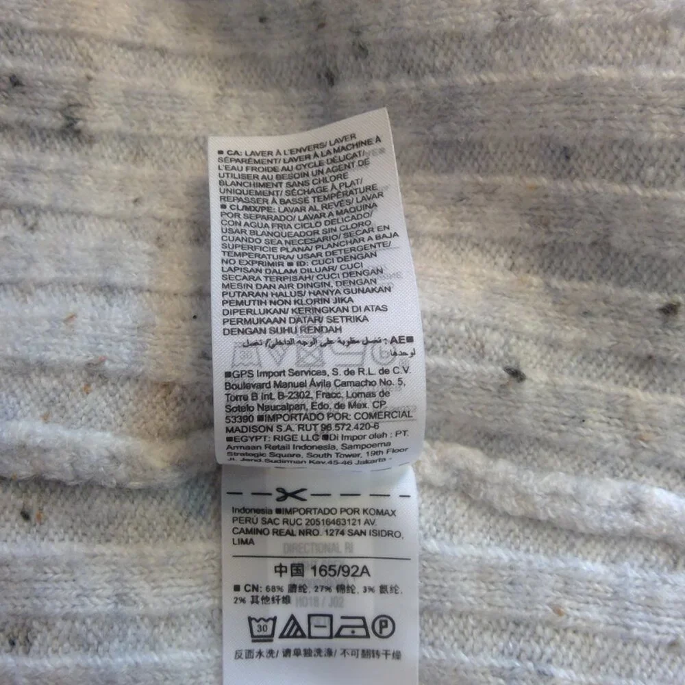 Old Navy Women's Grey Variegated Thread Long Sleeve Sweater (M) - Picture 9 of 9